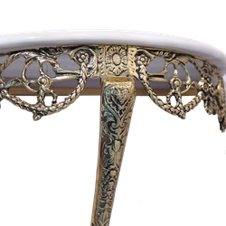 Bello De Bronze Консоль Мейа Луа де Пареде настенная с мраморной столешницей