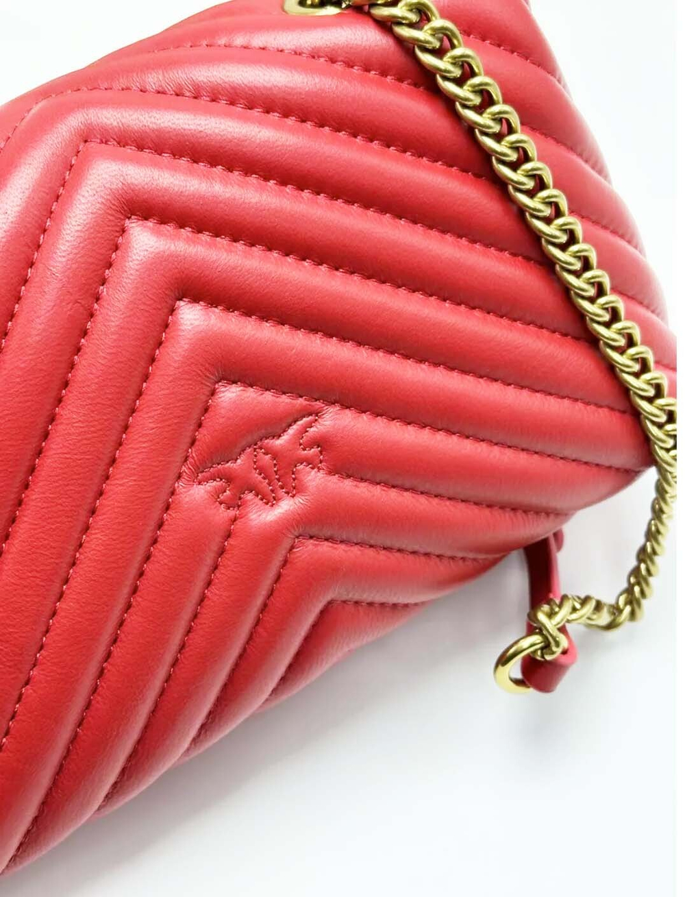 LADY LOVE BAG PUFF HEART - red gold