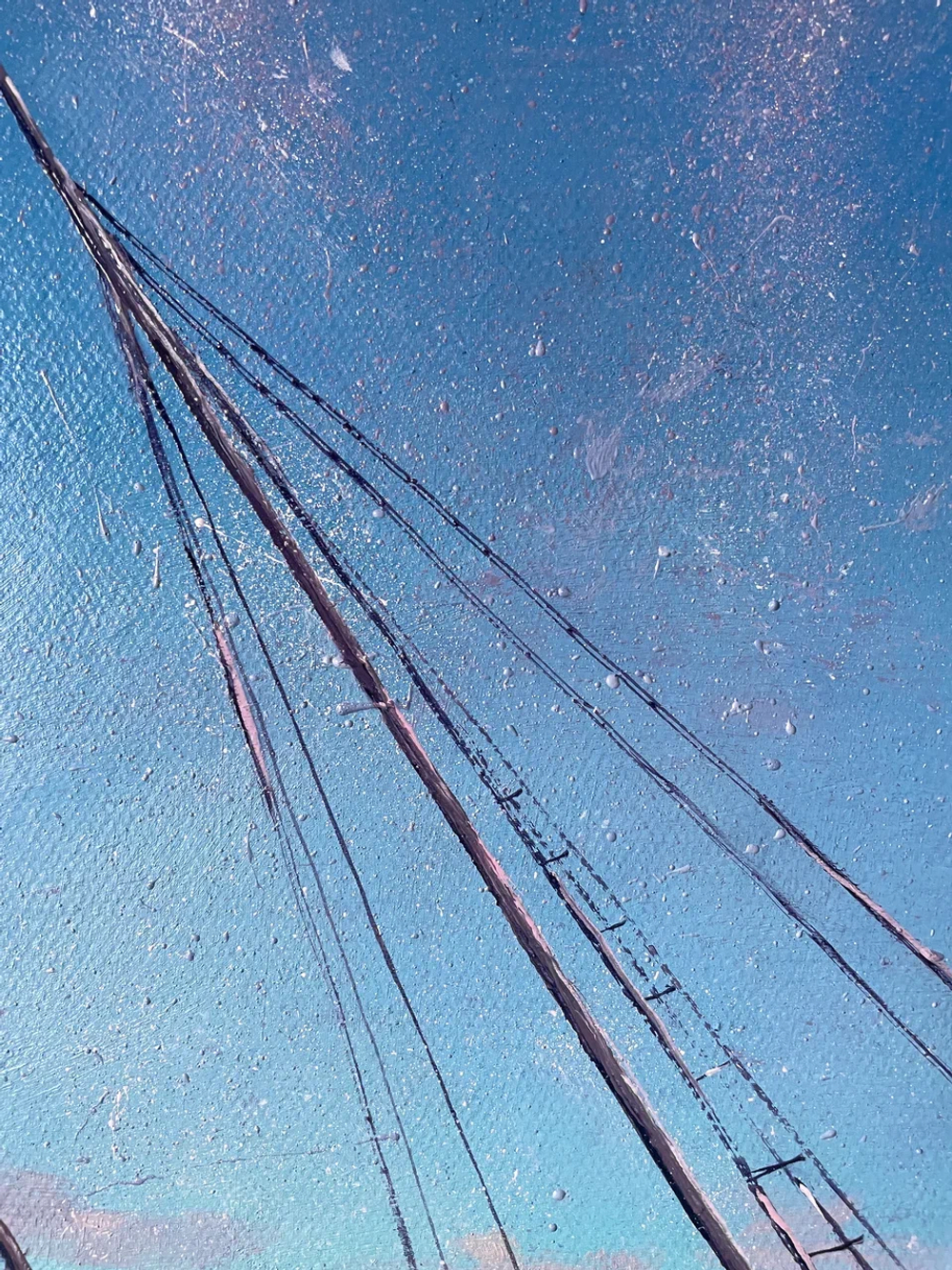 Картина маслом на холсте "Звёздный причал" 80х60 см. Деревянный подрамник. Художник Наталия Осадчук