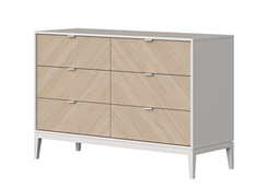 Комод Fjord 6 ящиков (белый)