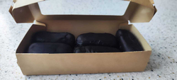 Набор творожных сырков с кокосом глазированных темным шоколадом (4 шт 50 гр) в крафт-упаковке от Юлии Алиевой