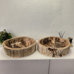 Раковина из окаменелого дерева ПАРА! OD-62099 57*46*16 2шт