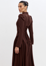 Платье макси с завязками