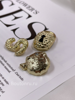 Пуговицы золотистые Скиапар. "Рыба-фугу"