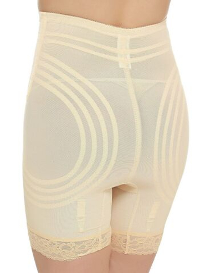 Корсетные панталоны с завышенной талией (Размер: S) (Цвет: бежевый)