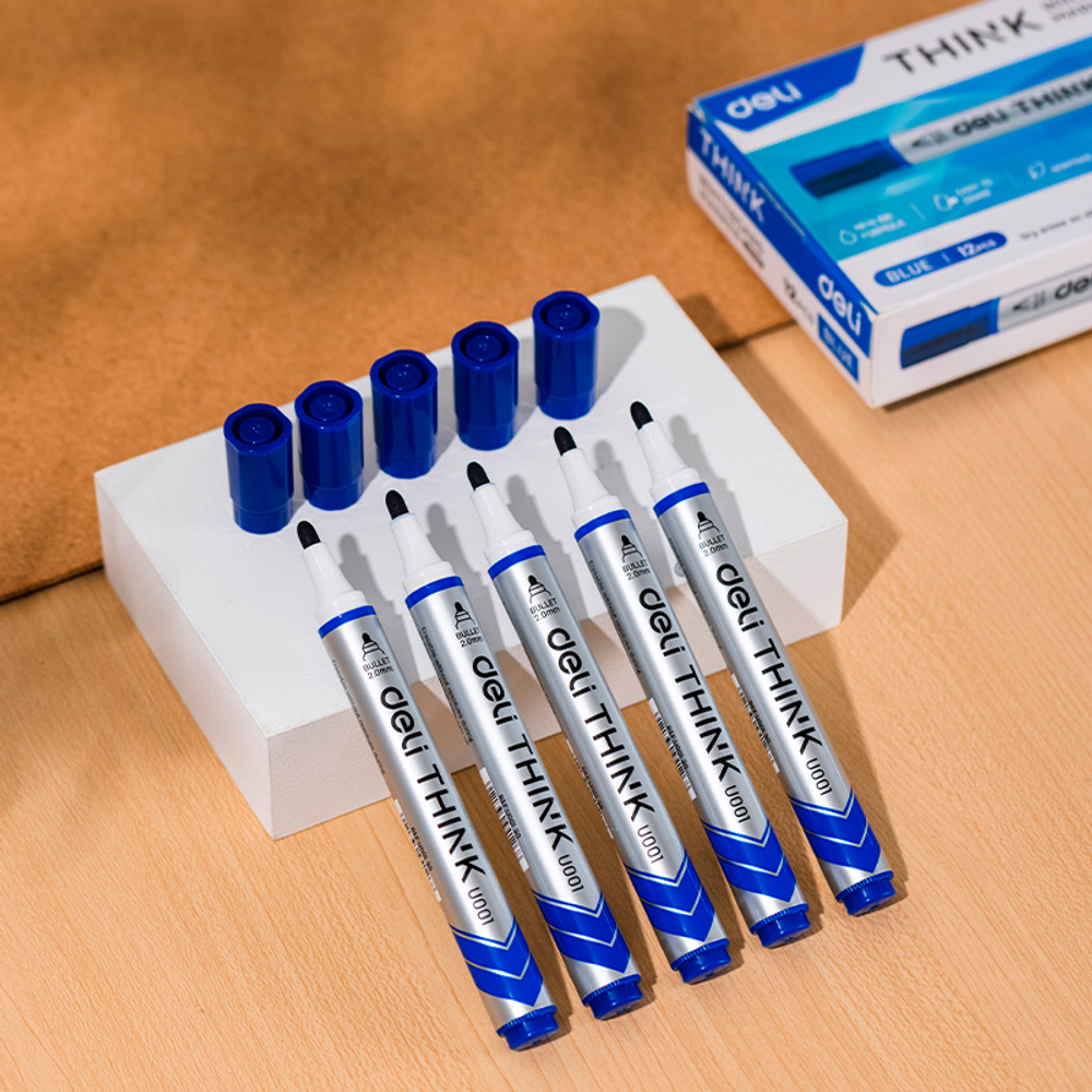 Маркер для доски DELI "Think" EU00130, синий