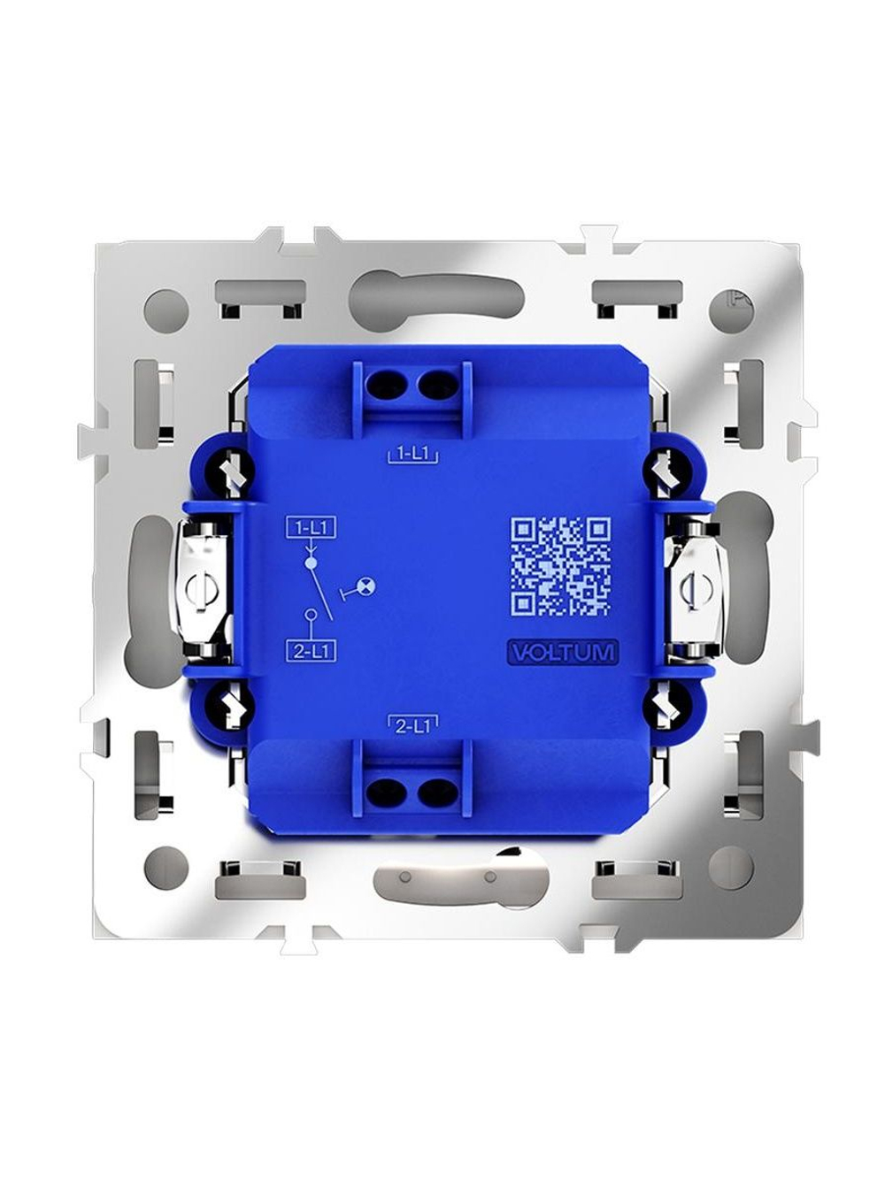 Выключатель 1-кл СП S70 10А с подсветкой механизм бел. матов. Voltum VLS010202