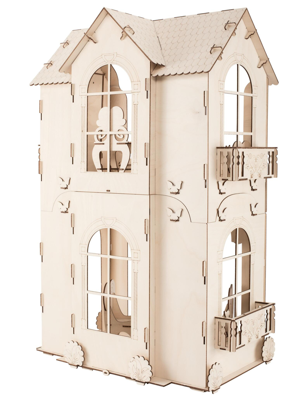 Кукольный домик ХэппиДом "Дом для кукол до 30 см" с мебелью