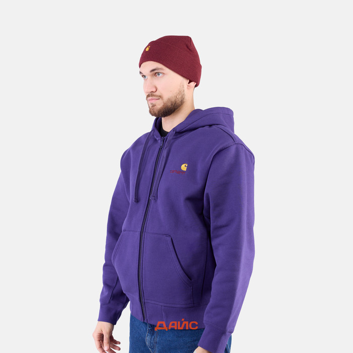 Шапка Carhartt WIP American Script Beanie артикул:I034235_malbec - купить в магазине Дайс