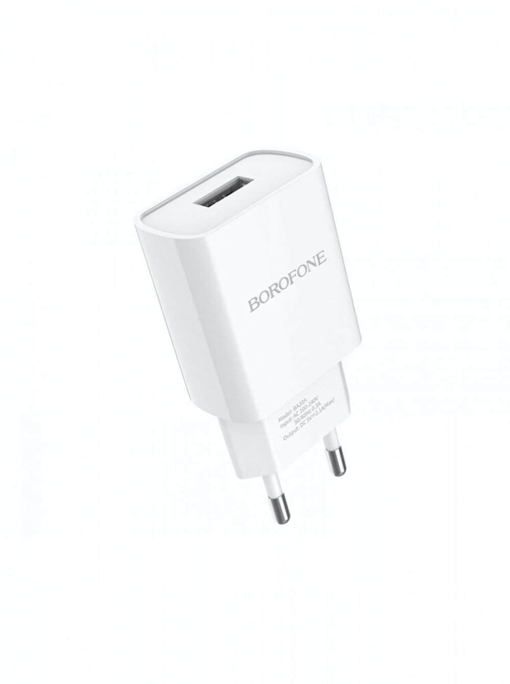 Зарядное устройство Borofone BA20A 2.1A USB White