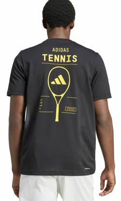 Мужская теннисная футболка Adidas Graphic Play Tennis T-Shirt - black
