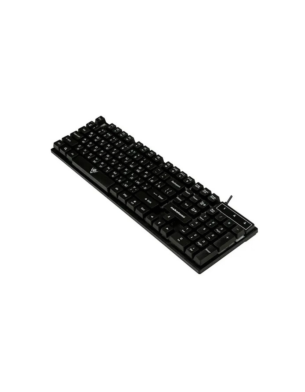 Клавиатура KG-23U BLACK Nakatomi Gaming - игровая с RGB-подсветкой, USB, черная