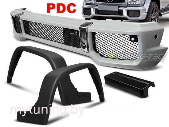 Передний бампер с арками AMG OPTIC на Mercedes G W463