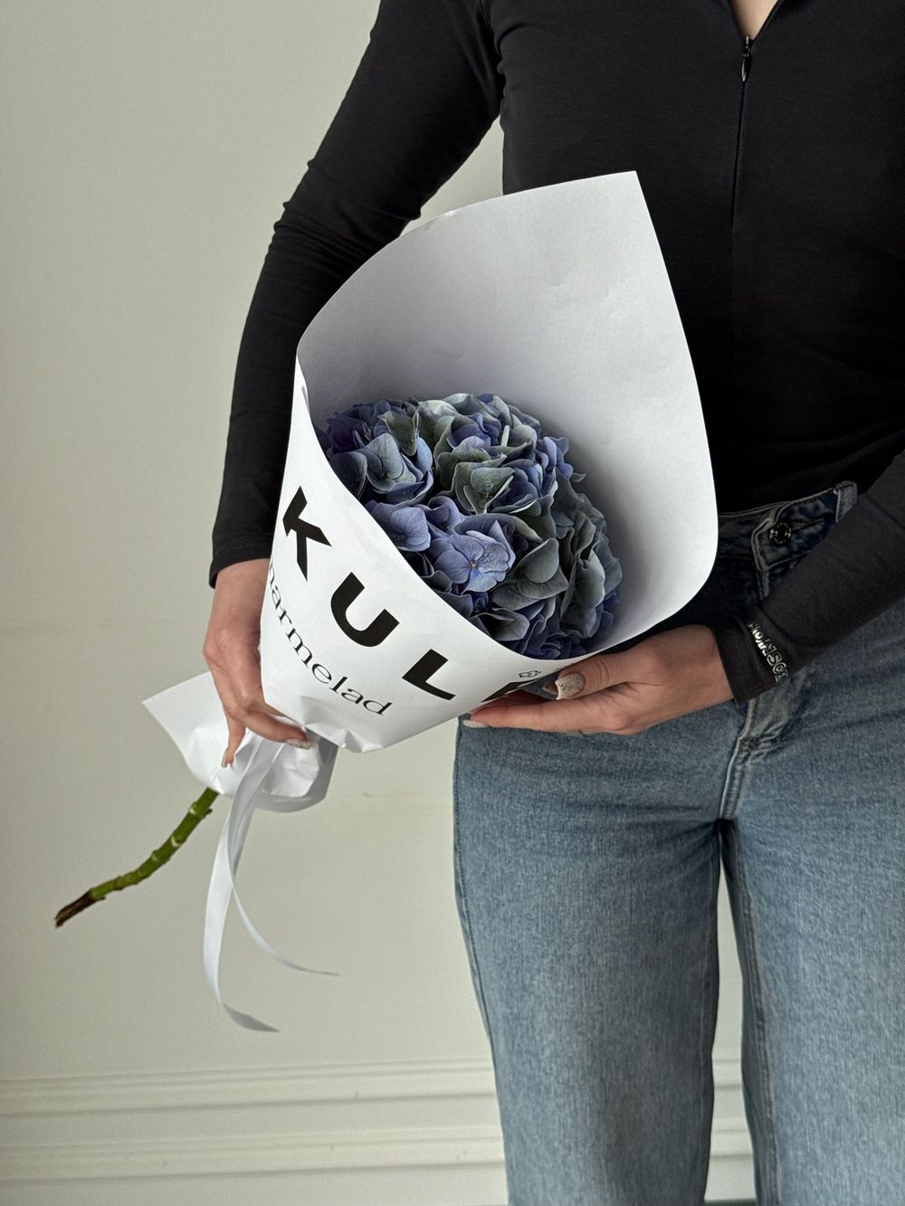 Кулек из синей гортензии