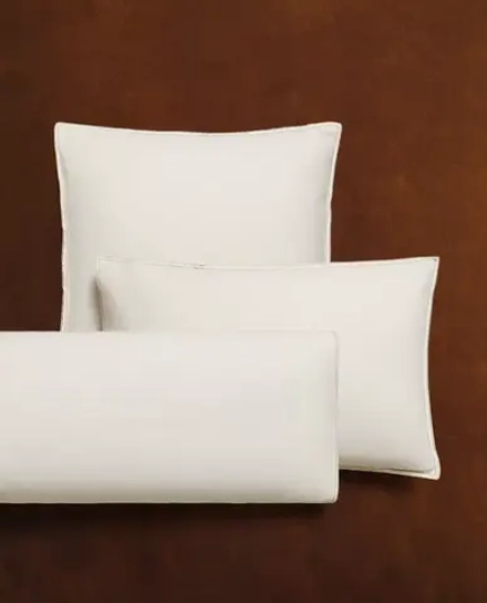 ZARA HOME НАВОЛОЧКА С ВЫШИВКОЙ, ЖЕЛТОВАТО-БЕЛЫЙ