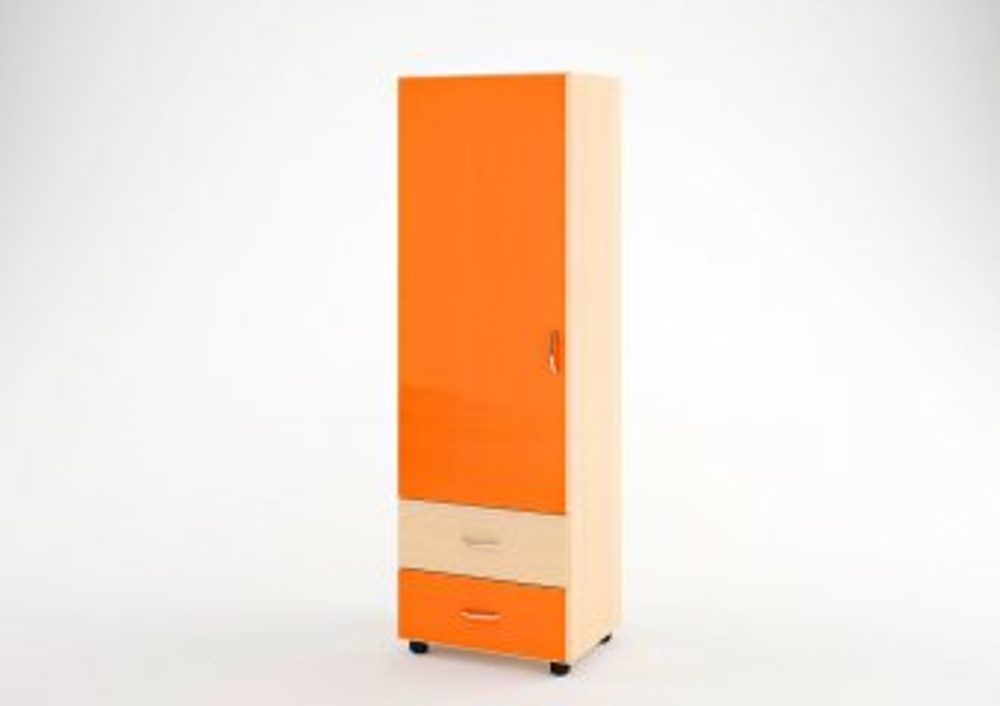 Пенал КарИВи Л-01  Дуб Молочный Оранжевый