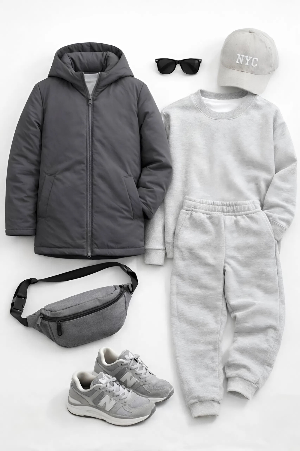 Парка демисезонная для мальчика "HN-10" темно-серый