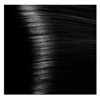 Крем-краска для волос с гиалуроновой кислотой № 1.00 чёрный интенсивный Kapous Hyaluronic Acid, 100 мл