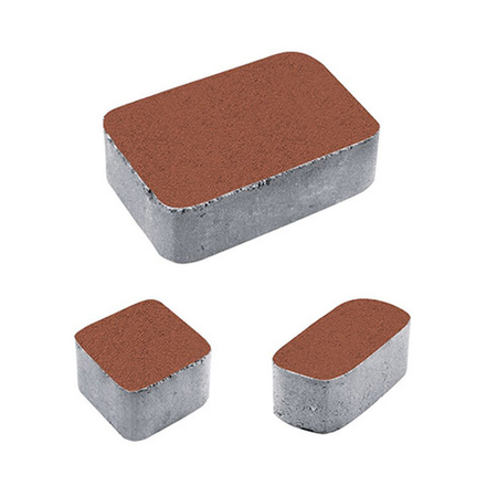 Тротуарная плитка КЛАССИКО - Стандарт Красный, комплект из 3 видов плит,