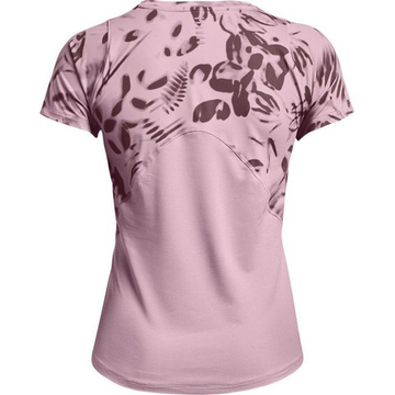 Женская теннисная футболка Under Armour Women's UA IsoChill 200 Print Short Sleeve - Розовый