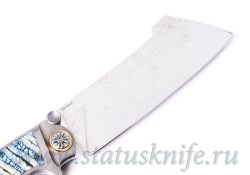 Нож NL Knives Drakkar Дамаск Зуб Мамонтафотография - 6