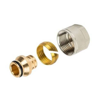 Соединение резьбозажимное STOUT - 16x2.2 x 1/2" (для труб из сшитого полиэтилена)