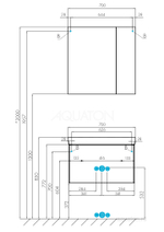 Тумба под раковину Aquaton Асти 70 белый глянец 1A263001AXD70