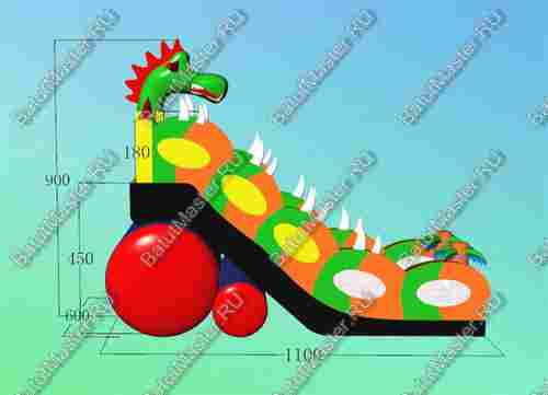 Батут-горка "Дракон 2", 11*6*9 м