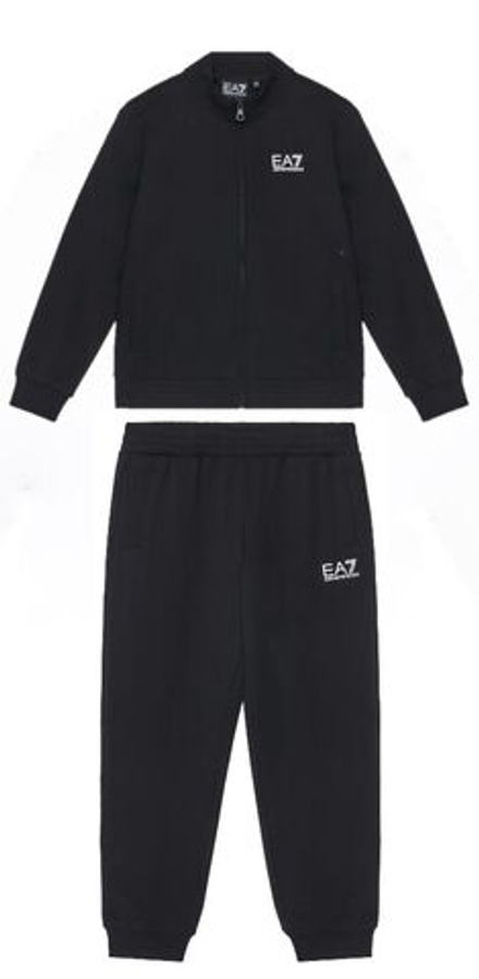 Детский теннисный костюм EA7 Boy Jersey - black