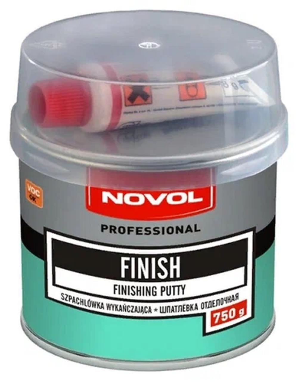 Шпатлевка NOVOL 1122 FINISH отделочная 0.75кг + отвердитель