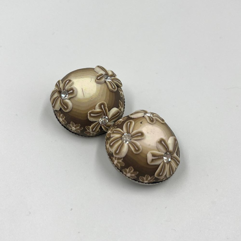 Пуговицы хаки ромашка