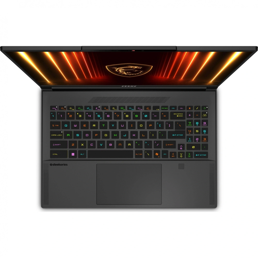 Ноутбук MSI Stealth A16 AI+ A3XWHG-232XRU AMD Ryzen AI 9 HX 370/32Gb/SSD2Tb/RTX5070 Ti 12Gb (105W)/16"/OLED/WQXGA/2560x1600/240Hz/NoOS/Core Black/2.1kg (9S7-15FL35-232)