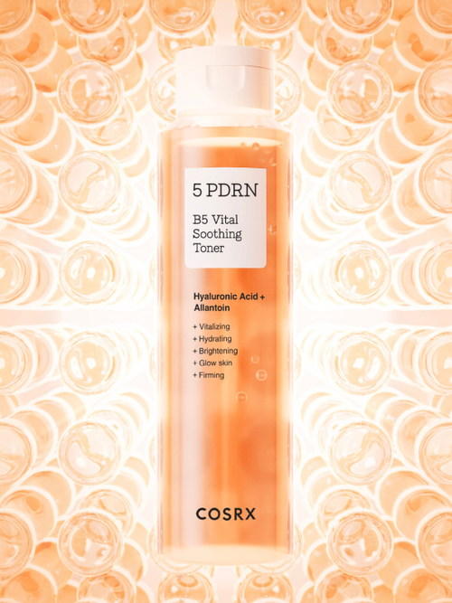 Восстанавливающий тонер с 5 видами PDRN и пантенолом Cosrx 5PDRN B5 Vital Soothing Toner для для сияния, упругости и успокоения кожи 280 ml