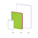 Ежедневник недатированный, А5, 136л., кожзам, Berlingo "Fuze", цветной срез, салатовый