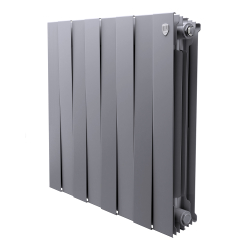 Радиатор биметаллический Royal Thermo PianoForte 500 Серебристый - 8 секц.