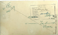 Фотография Привет Отважным Летчикам! Героям! От Большевиков Красной Столицы! 1947 г.