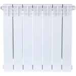 Радиатор биметаллический STOUT Space 500 - 7 секций (подключение нижнее правое, цвет белый)