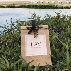 Мешок новогодний подарочный Деда Мороза 30*50 см х/б "Снеговик и елка" LAV (ANNA LUKOSHINA)