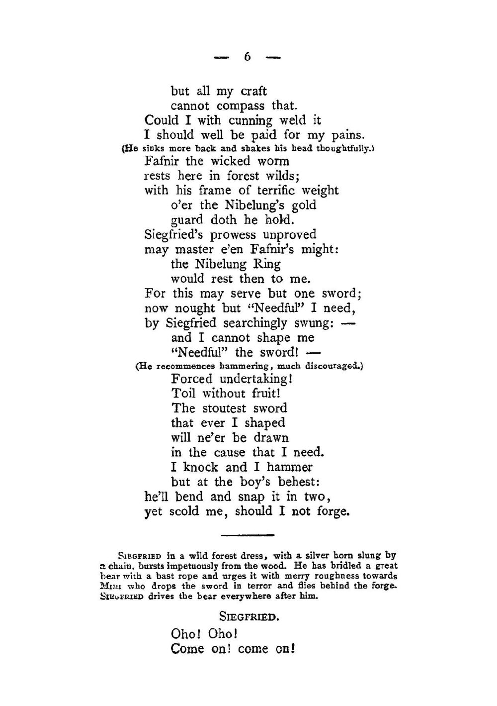 Siegfried. music-drama in 3 acts : second day of the trilogy The Nibelung's ring | Richard Wagner