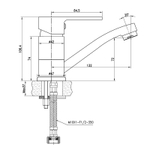 Смеситель для умывальника с поворотным изливом Lemark plus GRACE - LM1507C