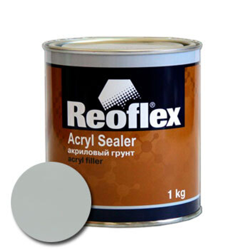 Грунтовка Акрил. 1К выравниватель 1 л. Серая (REOFLEX)