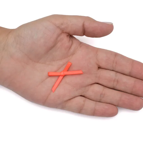 Бантик оранжевый неон