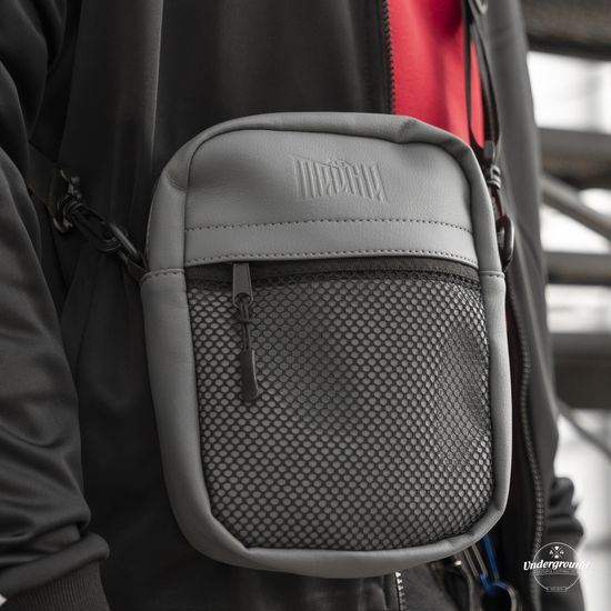 Сумка ТАЙНА через плечо серый/экокожа