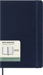 Еженедельник на 2025 год Moleskine Classic WKNT (DHB2012WN3) 13х21см твердая обложка синий сапфир