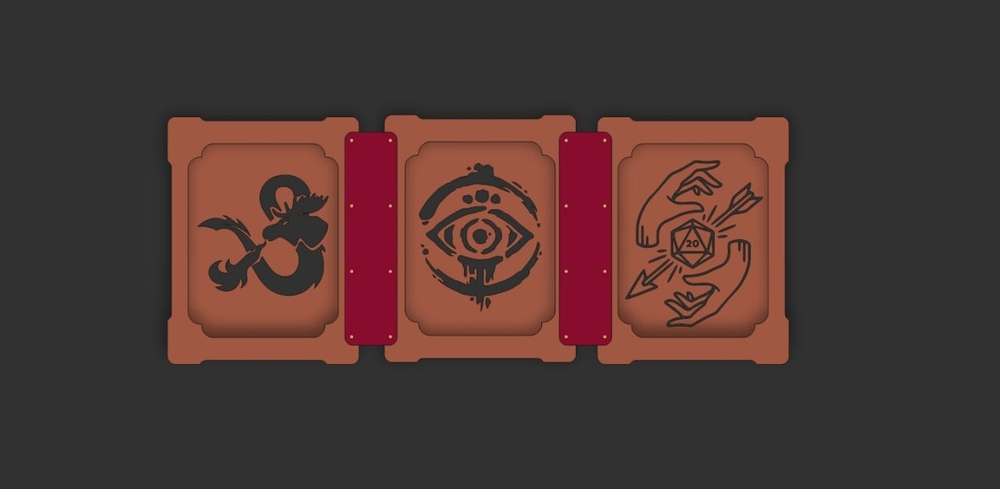 Ширма Кожаные Петли - (4 створки)