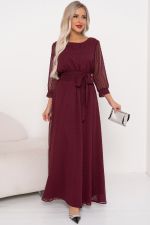 Платье Гретта (винный)-52р-р Р11-1234/2 Nikol