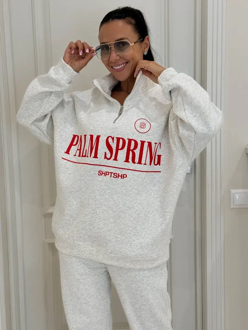 Теплый флисовый спортивный костюм с начесом Palm Spring