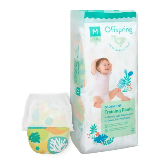 Трусики-подгузники Offspring M 6-11 кг, 42 шт, лес