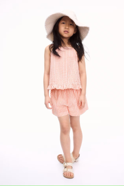 H&M Комплект из топа и шорт, кремовый/красный