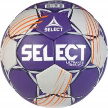 Мяч ганд. SELECT Ultimate Replica v24, 1672858999, р.3 (Senior), EHF Appr, ПУ, руч.сш, фиолет-белый